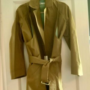 Zara Khaki long trench coat